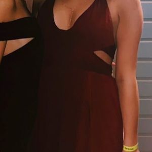 Red Free People Long flowy dress